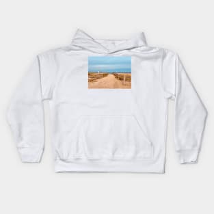 Great Lakes - Beachy love - Pathway to Lake Superior Kids Hoodie